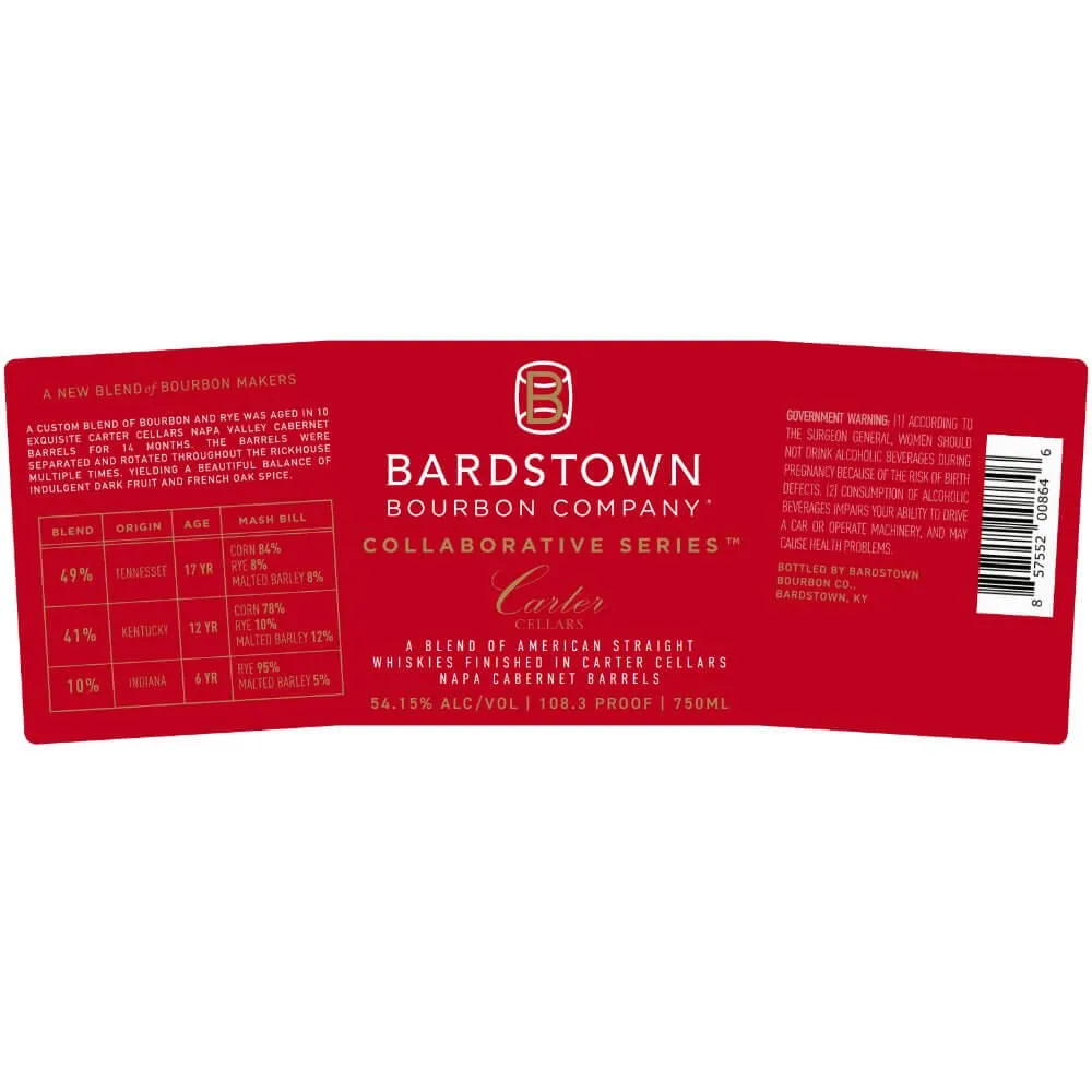 Bardstown Bourbon Company Collaborative Series Carter Cellars