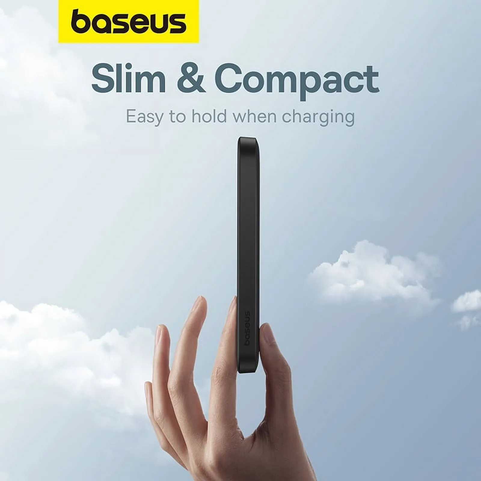 Baseus Wireless Portable Charger Magnetic Power Bank 5000mAh MagSafe Charger, Black
