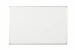 Bi-Office Earth-It Non Magnetic Melamine Whiteboard Aluminium Frame 2400x1200mm - MA2100790