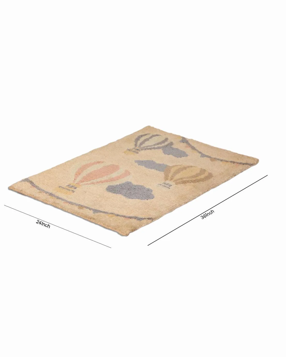 Big Air Balloon Tufted Design Polyester Rug | 3x2 ft