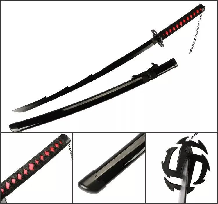 Bleach Kurosaki Ichigo Zangetsu Blade Model 3 Cosplay Wooden katana | 105 Cms |
