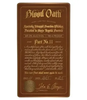 Blood Oath Pact No. 11 Bourbon Whiskey 750mL