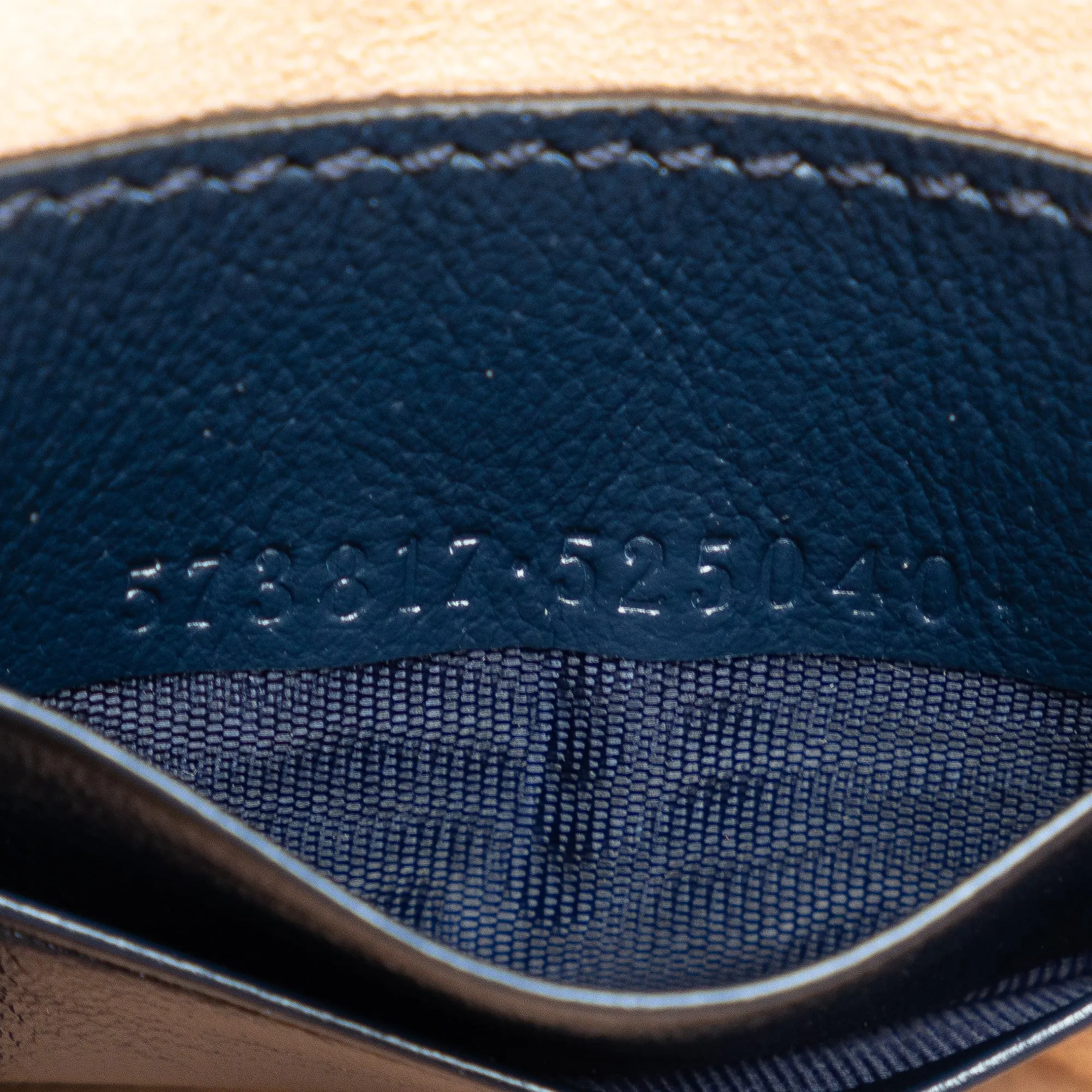 Blue Gucci Mini Torchon GG Marmont Bucket Bag