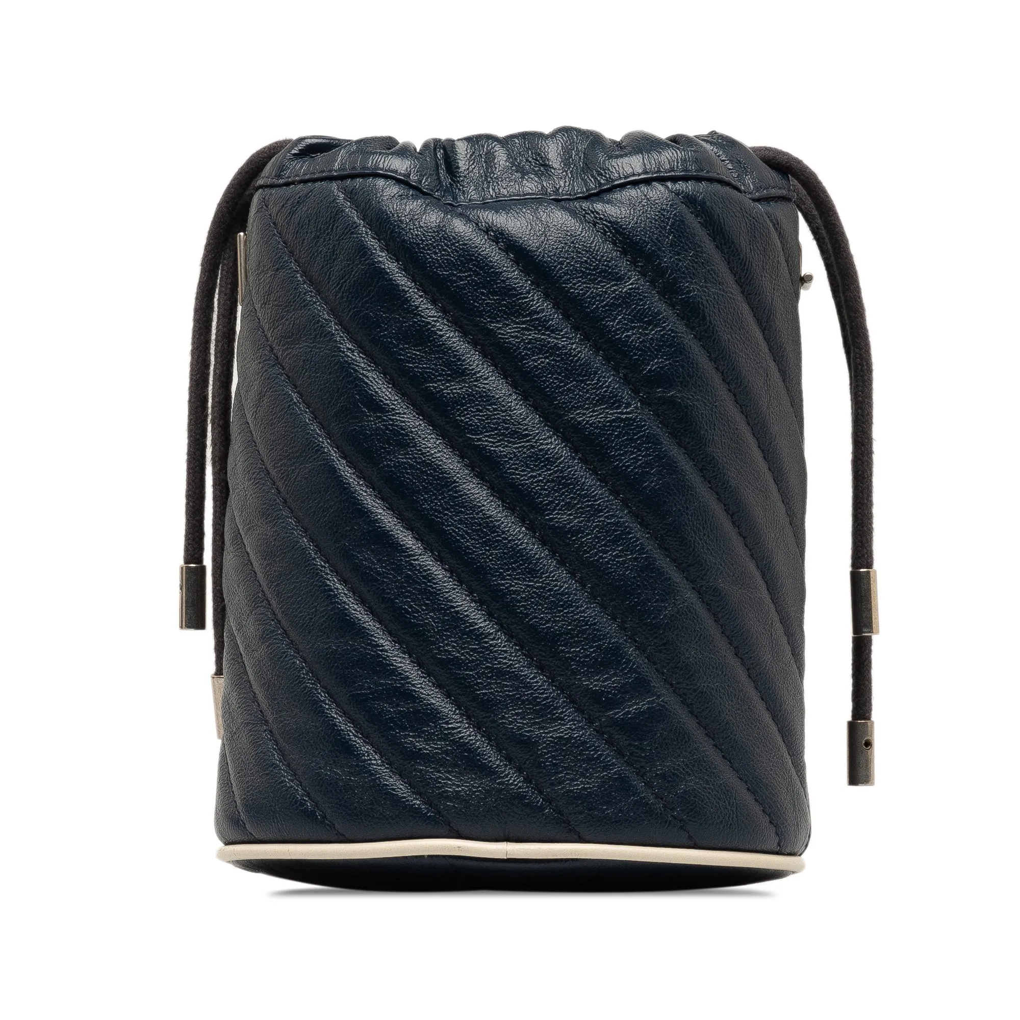 Blue Gucci Mini Torchon GG Marmont Bucket Bag