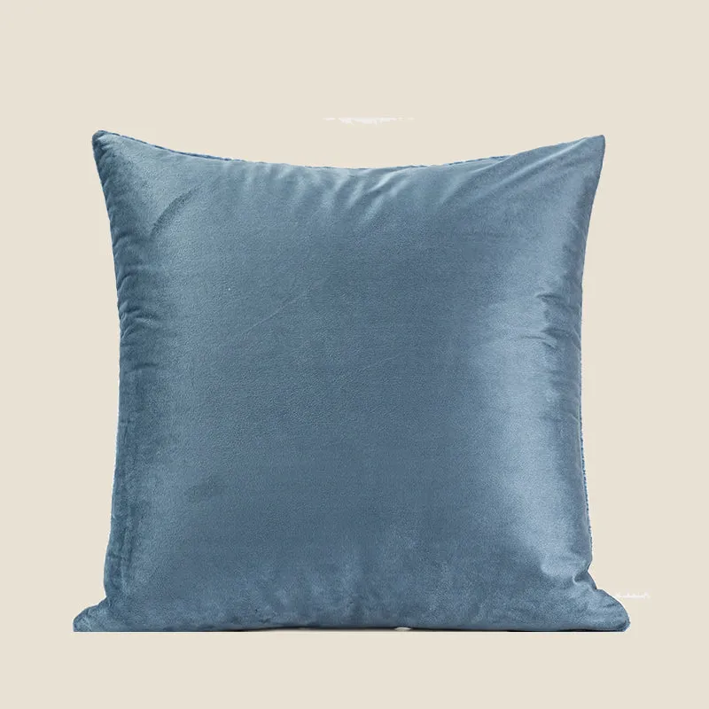 Blue Velvet Throw Pillow