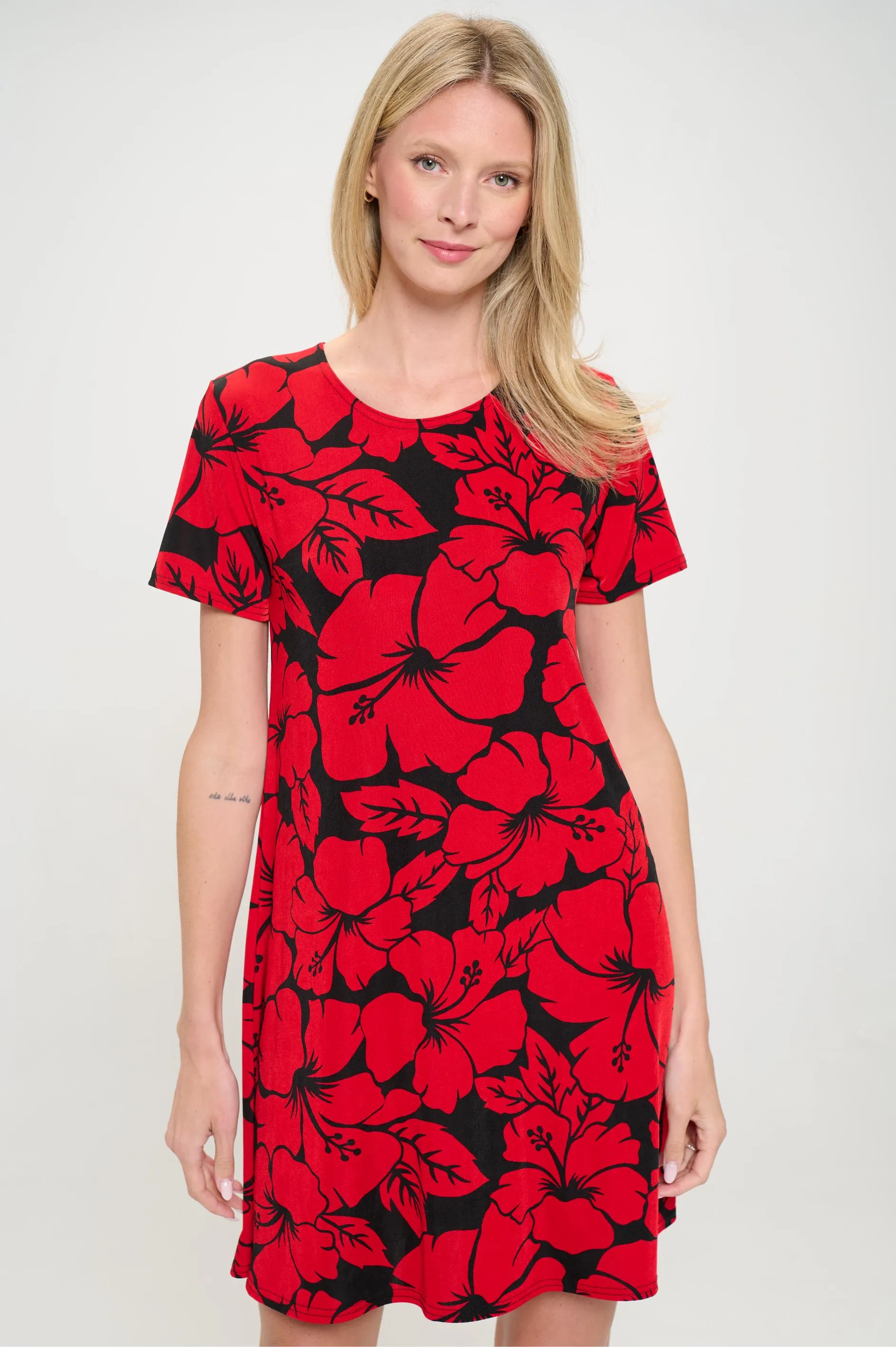 BNS Missy Dress Short Sleeve Print-7004BN-SRP1-W432