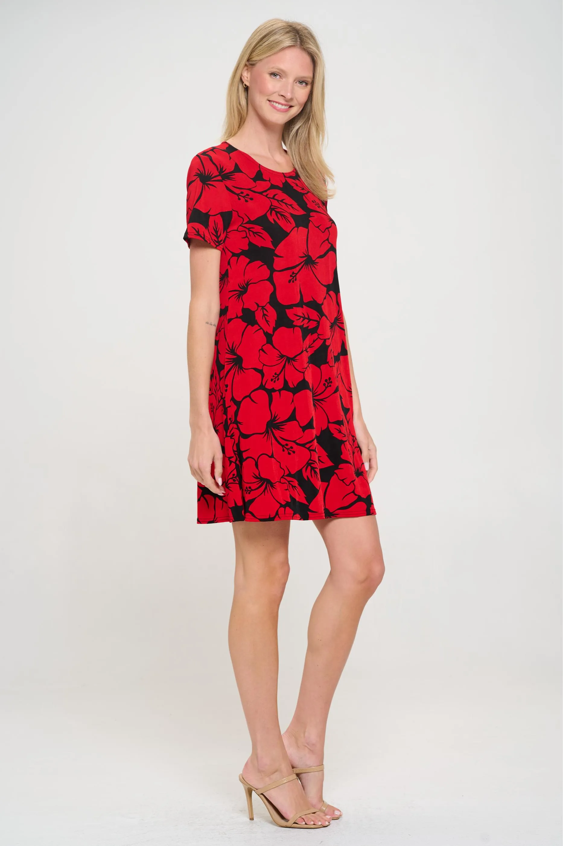 BNS Missy Dress Short Sleeve Print-7004BN-SRP1-W432