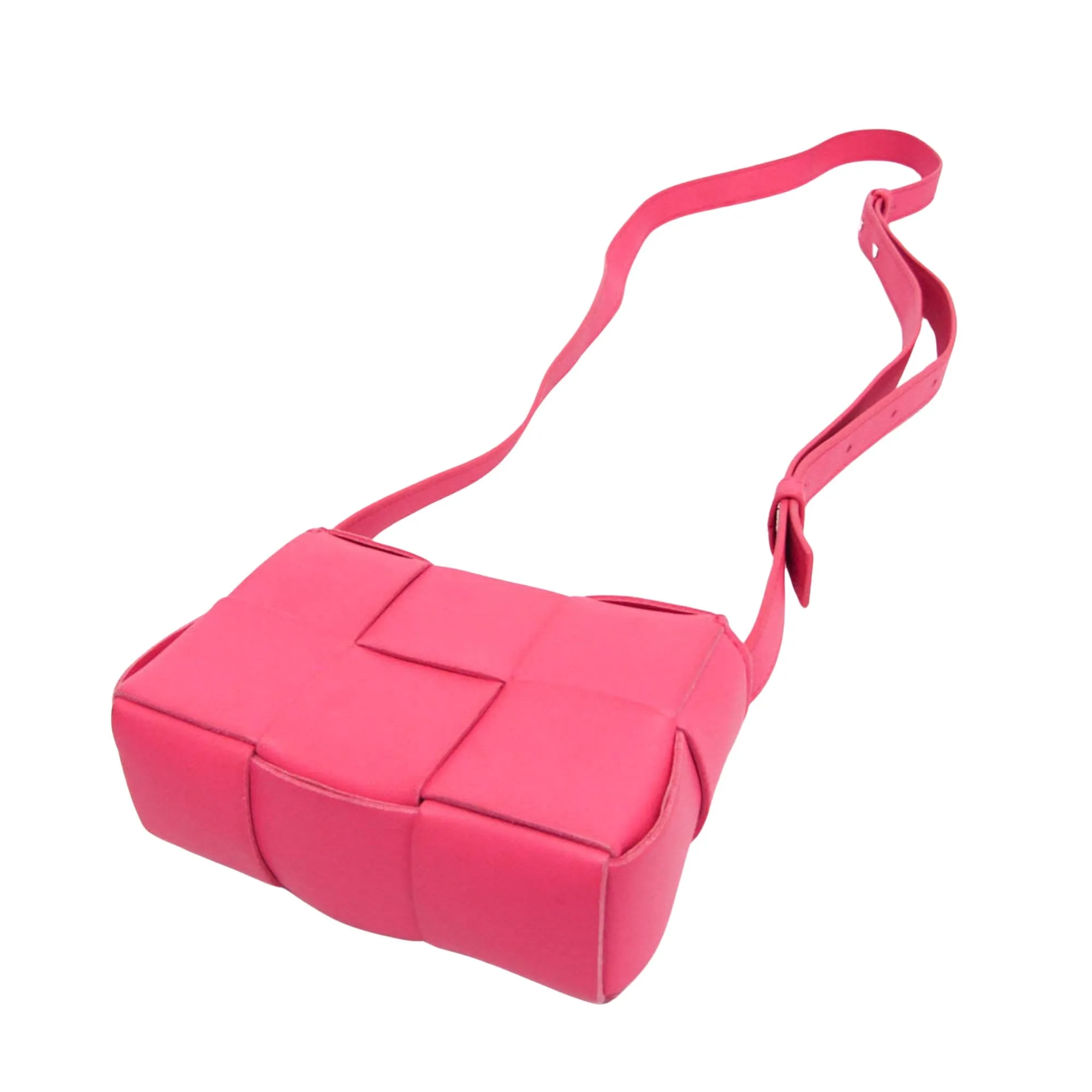 Bottega Veneta Cassette Pink Leather Bag