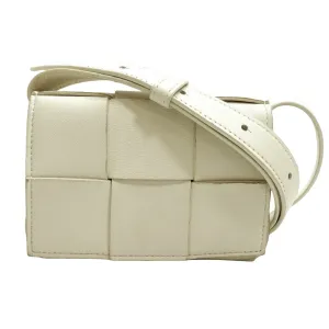 Bottega Veneta Cassette White Leather Bag