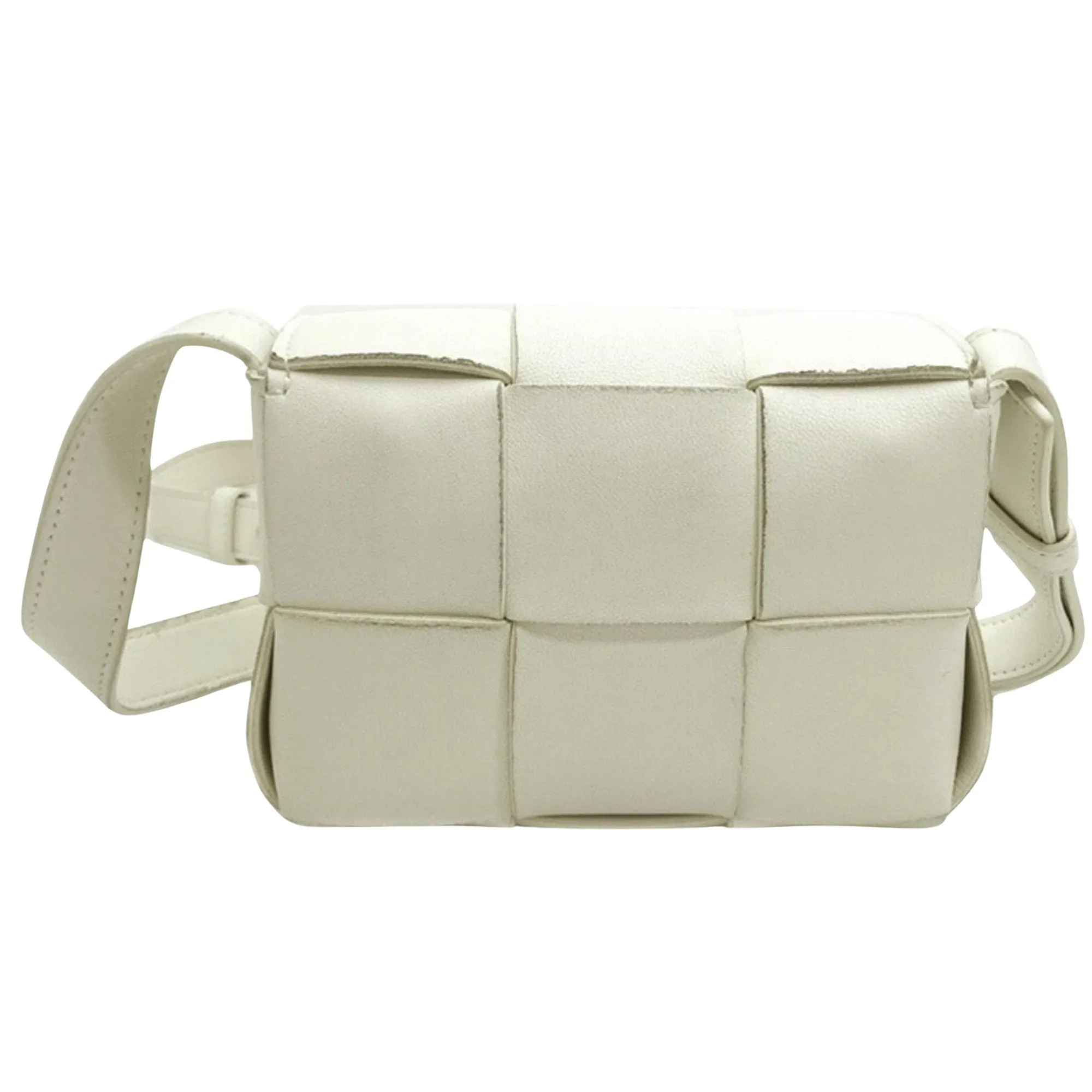 Bottega Veneta Cassette White Leather Bag