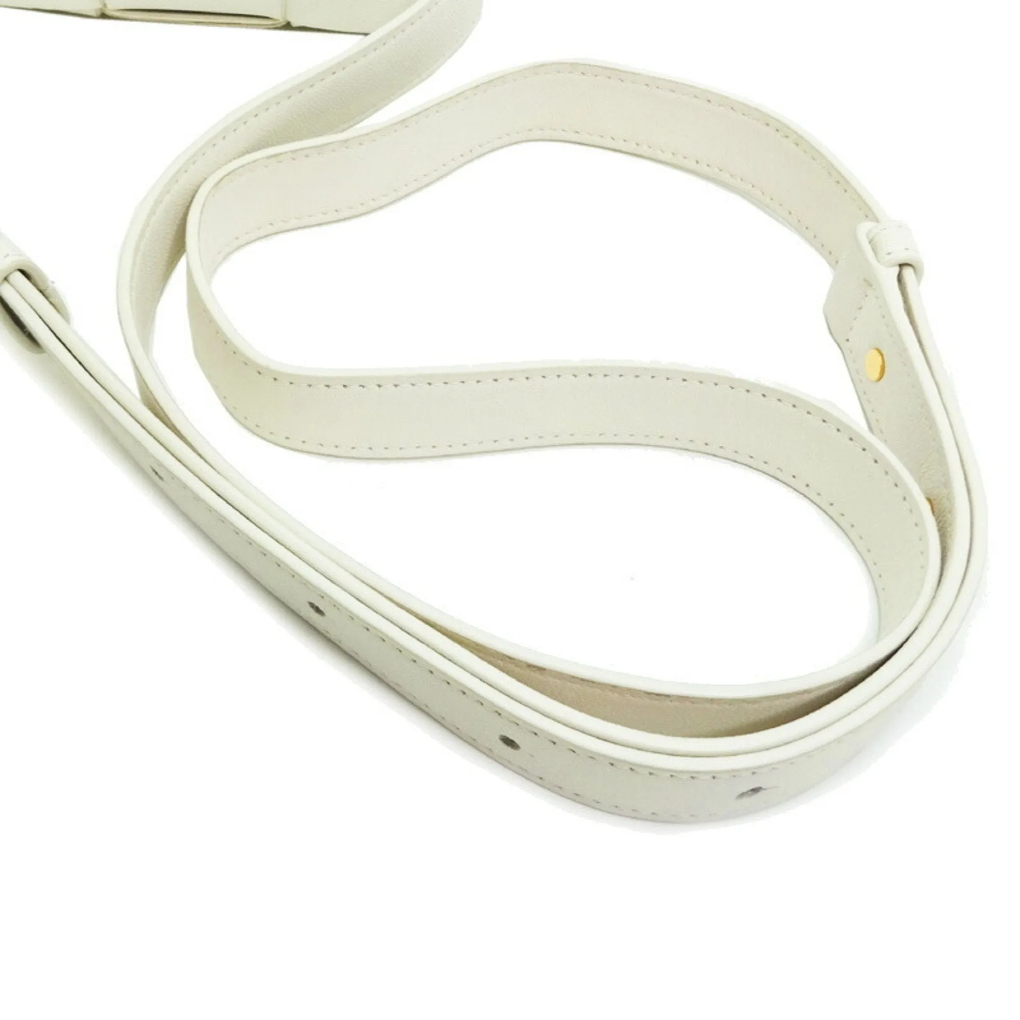 Bottega Veneta Cassette White Leather Bag