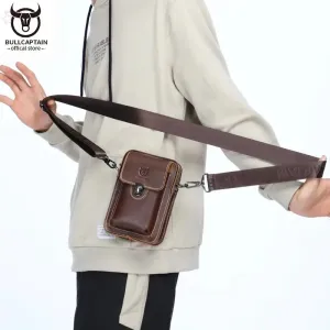 BROCELLES Crazy Horse Leather Male Waist