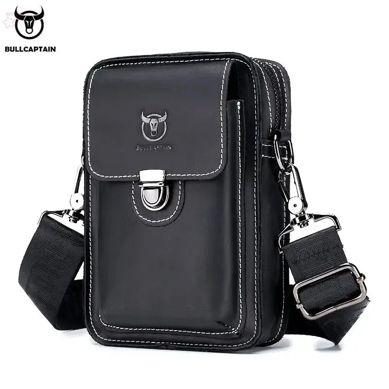 BROCELLES Crazy Horse Leather Male Waist