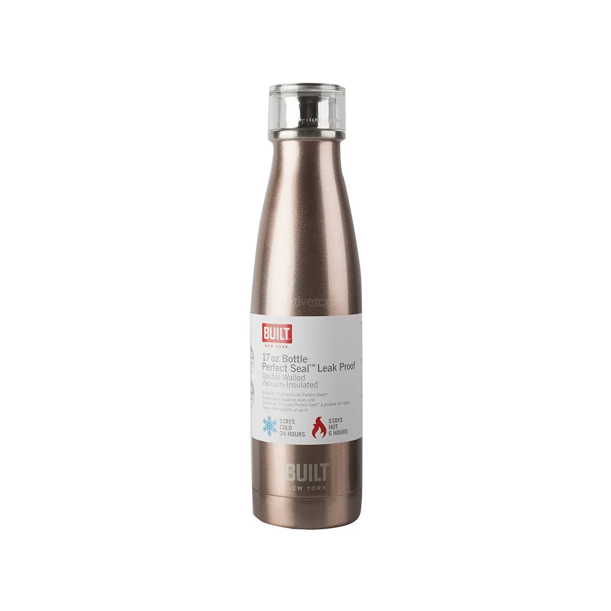 Built Perfect Seal Leakproof Insulated Bottle Metallic 500ml