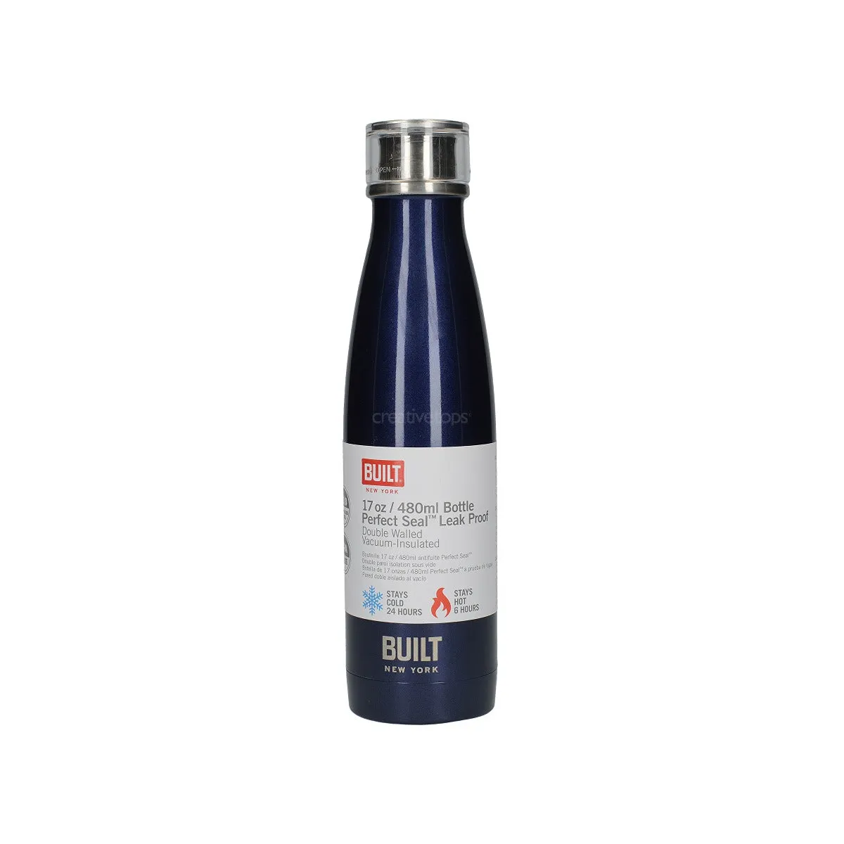 Built Perfect Seal Leakproof Insulated Bottle Metallic 500ml