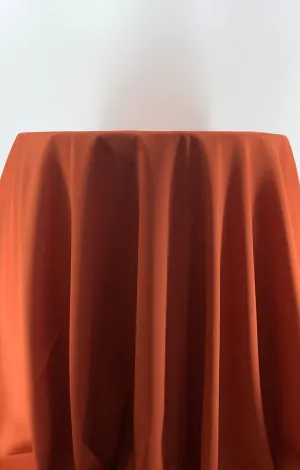 Burnt Orange Polyester Tablecloth