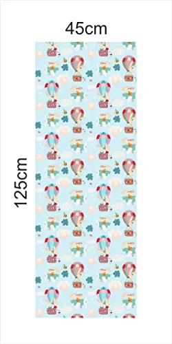 CABANA HOMES (45cm x 125cm, 1 Roll (6 sq.ft) Wallpaper for Kids Room Self Adhesive,Wall Stickers,Baby Room,Wardrobe,Furniture
