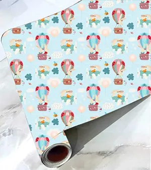 CABANA HOMES (45cm x 125cm, 1 Roll (6 sq.ft) Wallpaper for Kids Room Self Adhesive,Wall Stickers,Baby Room,Wardrobe,Furniture