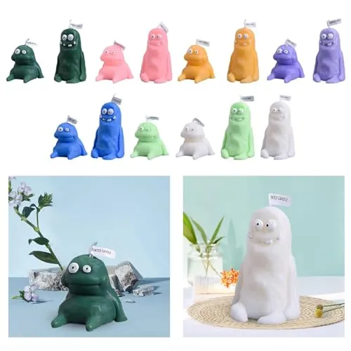 CALANDIS® Funny Scented Candles Gifts Decorative Candles for Anniversary Office Bedroom Green 6Cm | 1 Candle