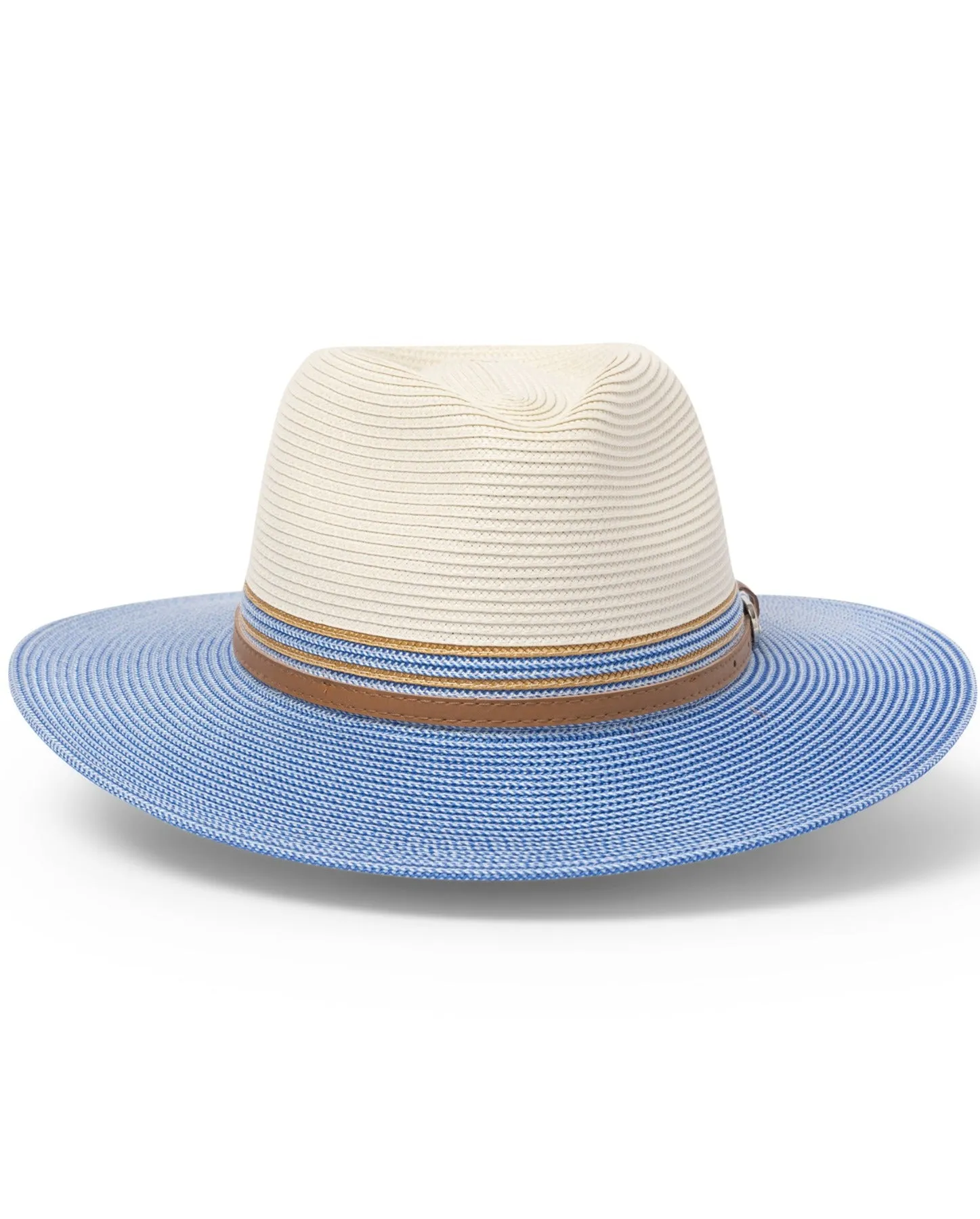 Cancer Council Heritage Town & Country Summer Hat - Ivory/Ice Blue