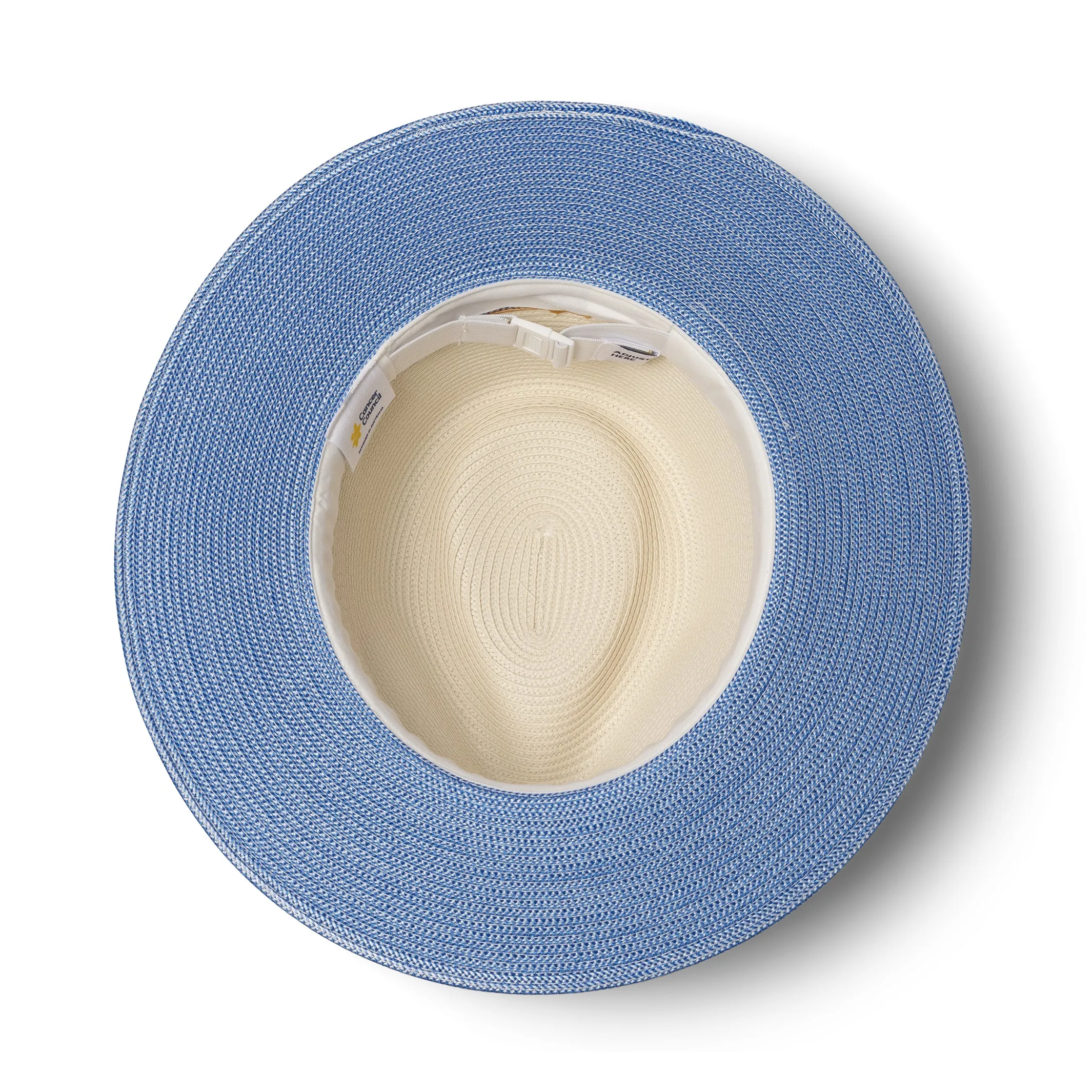 Cancer Council Heritage Town & Country Summer Hat - Ivory/Ice Blue