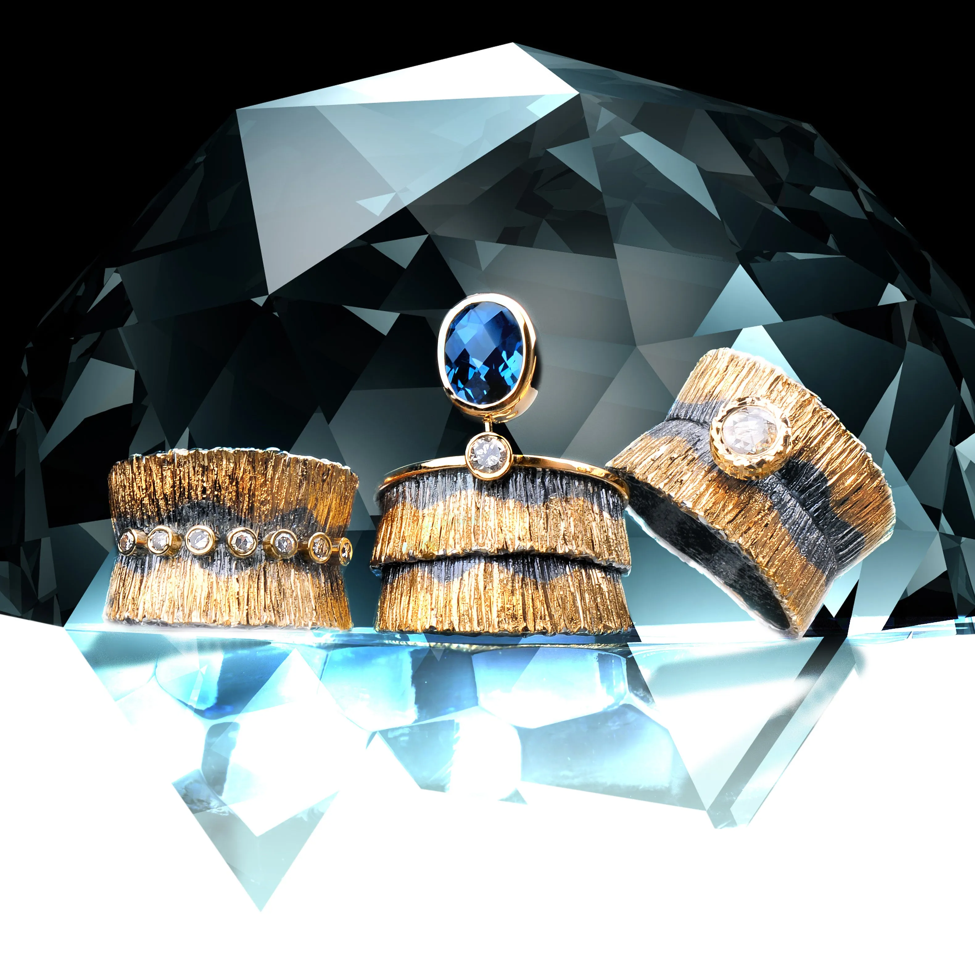 Canyon Rose-Cut Diamond Ring by Margisa