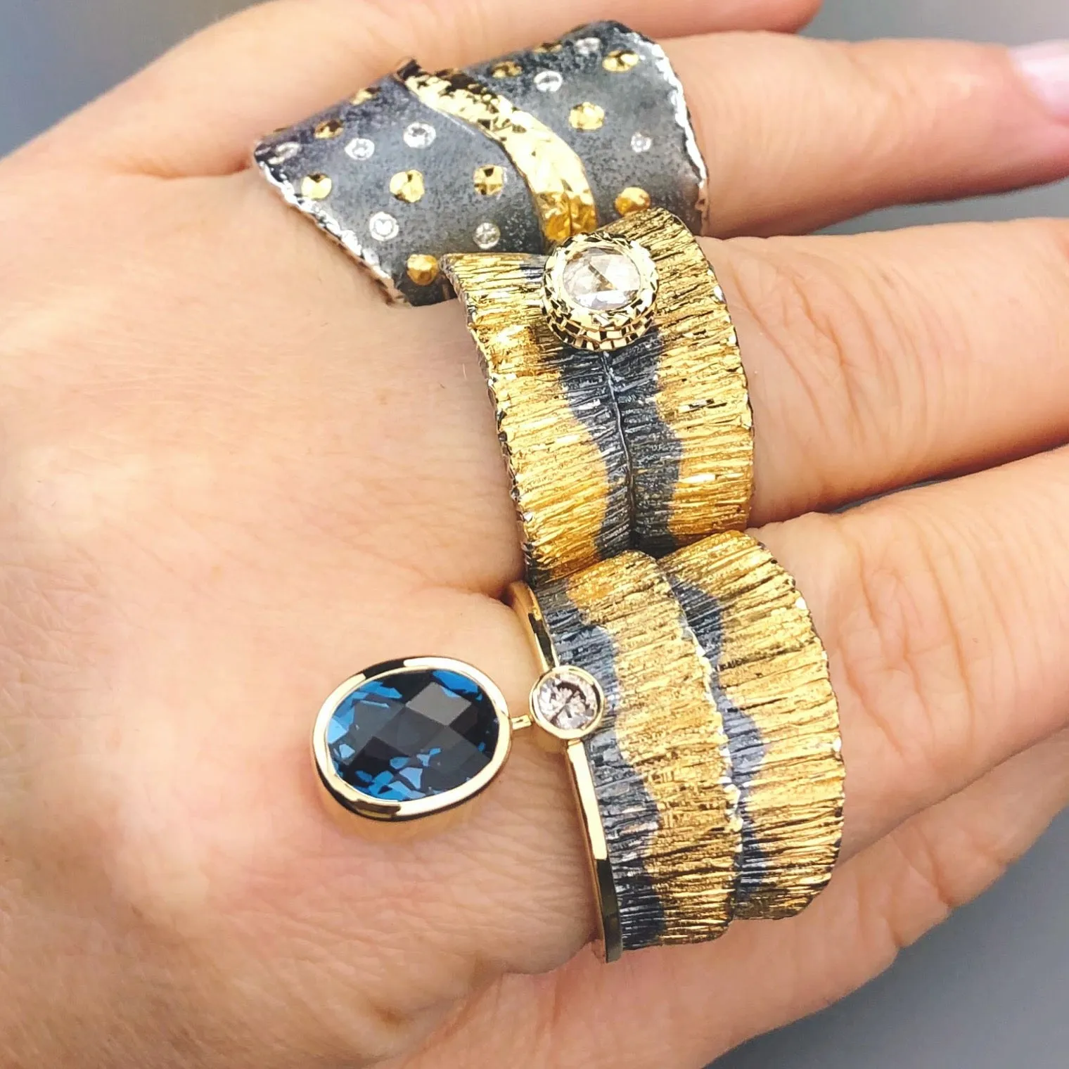 Canyon Rose-Cut Diamond Ring by Margisa