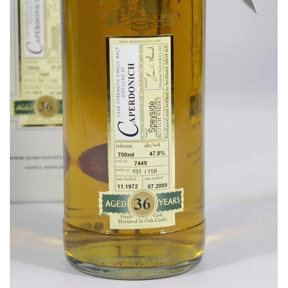 Caperdonich 1972 36 Year Duncan Taylor - Rarest of the Rare