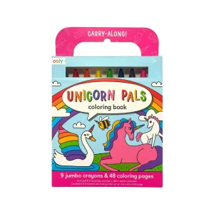 Carry Along Crayons And Coloring Book Kit - Unicorn Pals