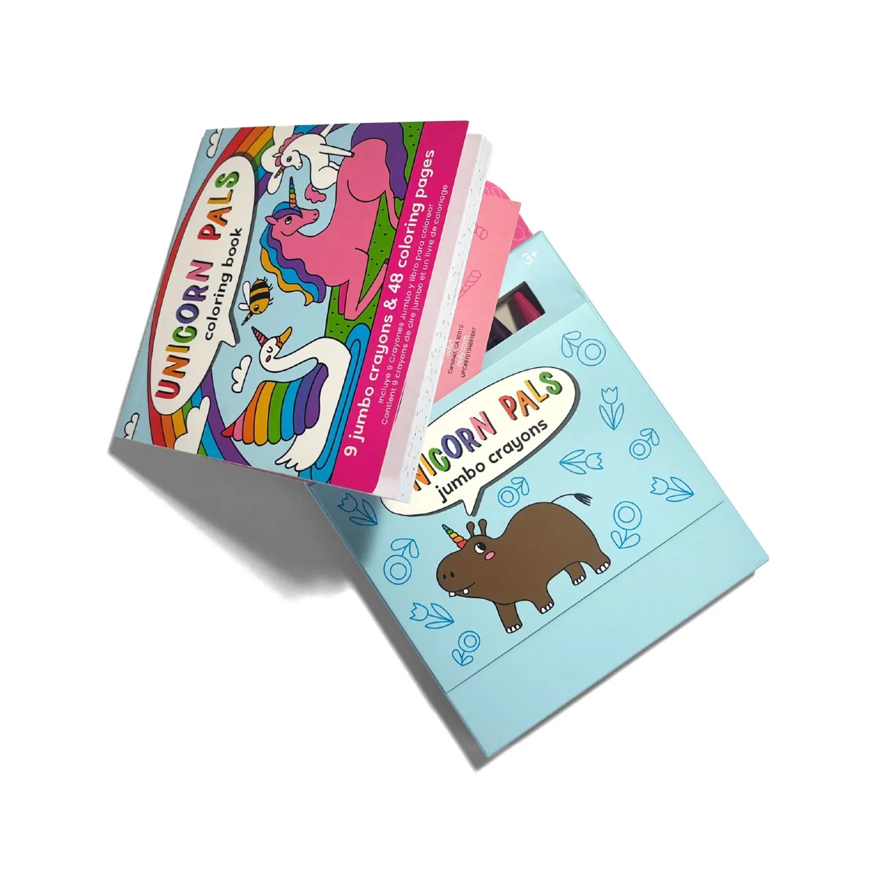 Carry Along Crayons And Coloring Book Kit - Unicorn Pals