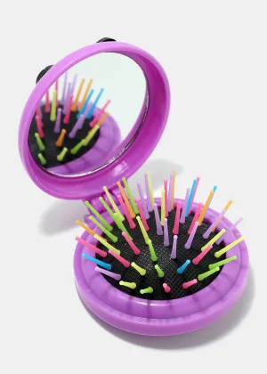 Cartoon Logo Travel Hair Brush