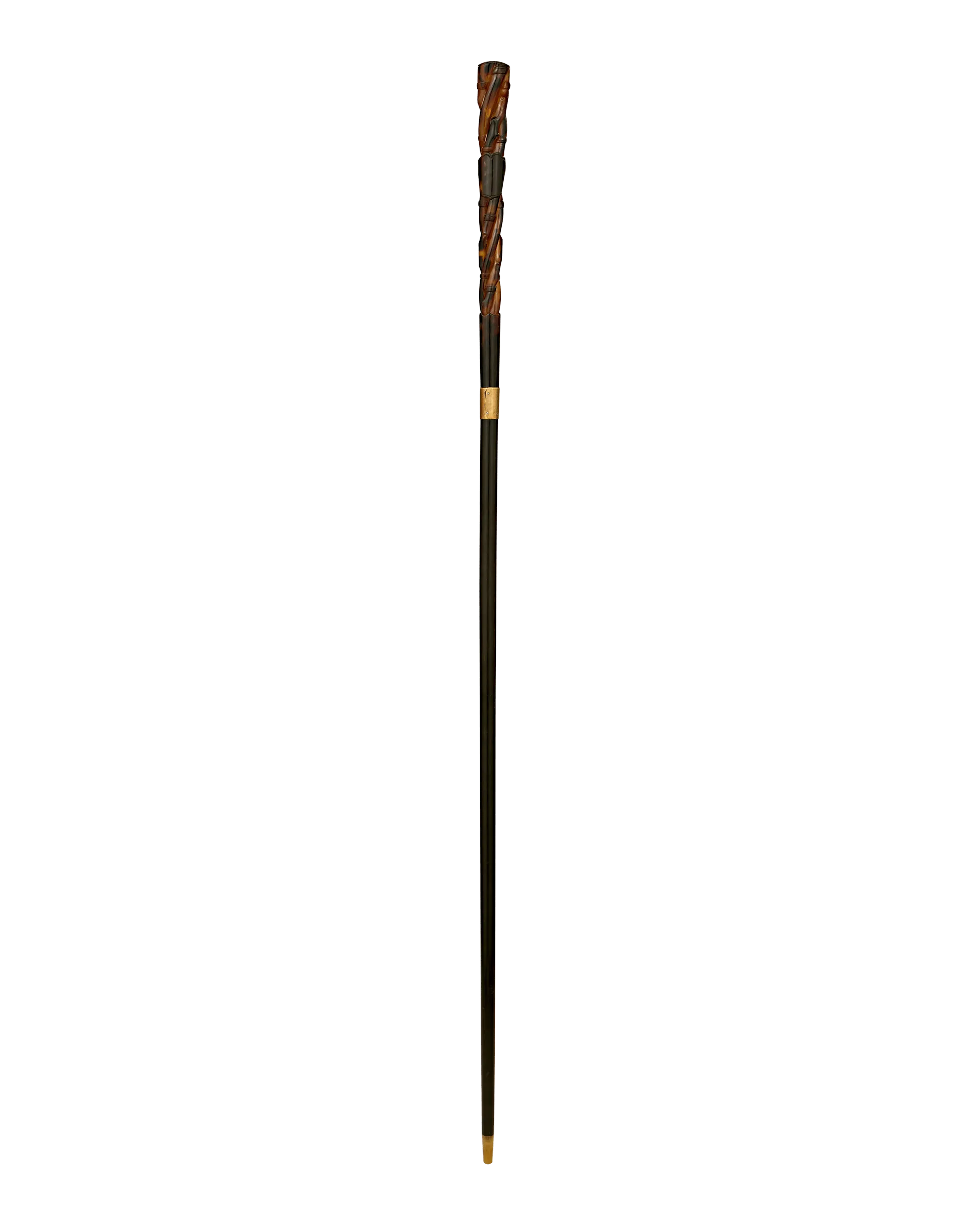 Carved Tortoiseshell Cane