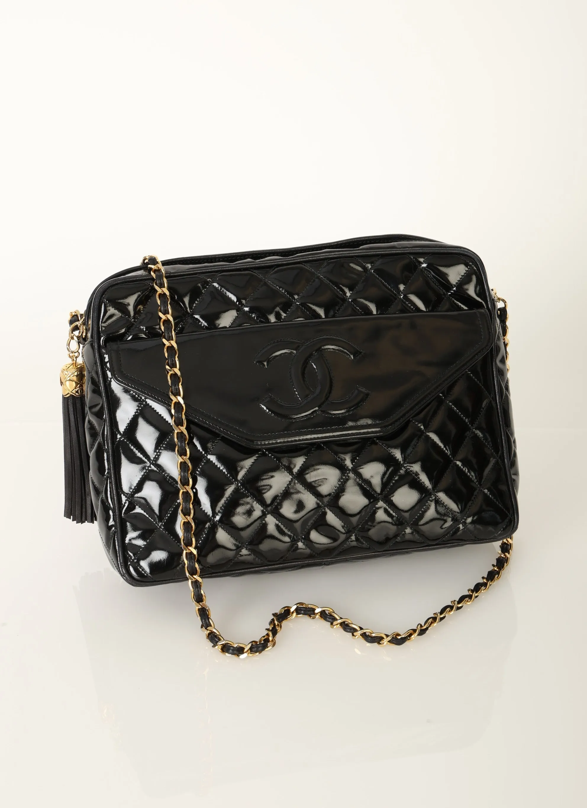 Chanel 1989 Patent Camera Bag