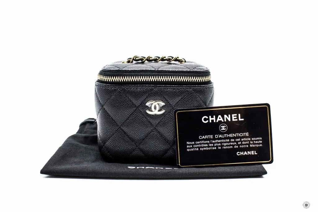 Chanel AP1340Y33352 Small Vanity Black   C3906 Caviar Shoulder Bags Pbhw