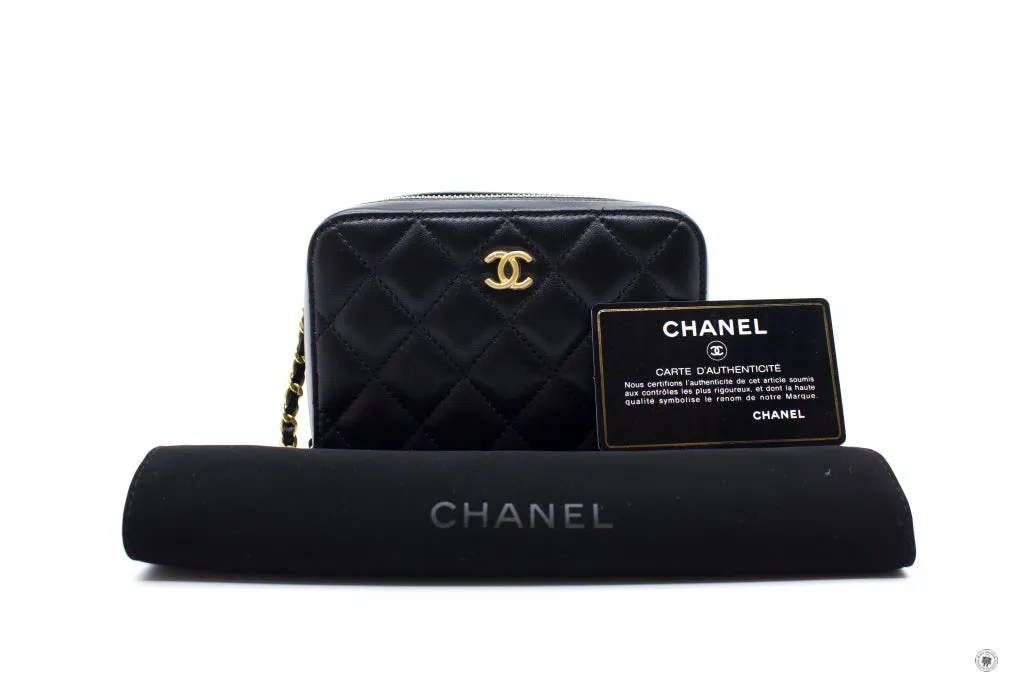 Chanel AP2463B02916 Mini Camera Case Black   94305 Lambskin Shoulder Bags Gbhw