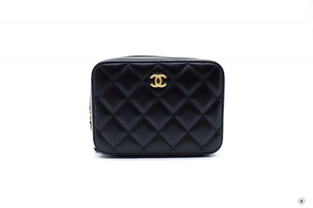 Chanel AP2463B02916 Mini Camera Case Black   94305 Lambskin Shoulder Bags Gbhw