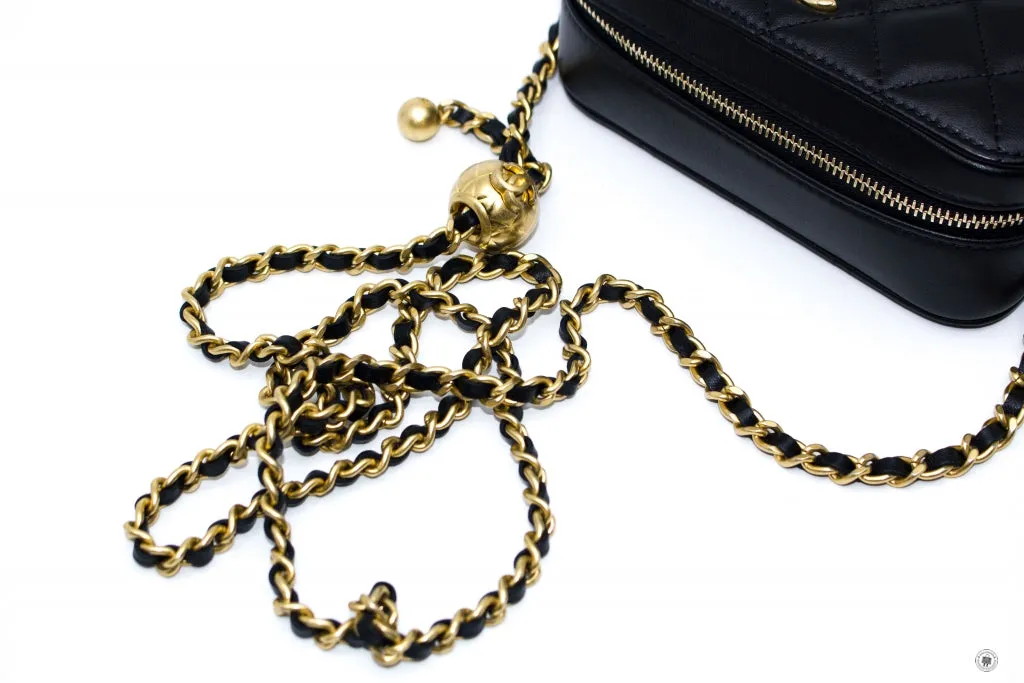 Chanel AP2463B02916 Mini Camera Case Black   94305 Lambskin Shoulder Bags Gbhw