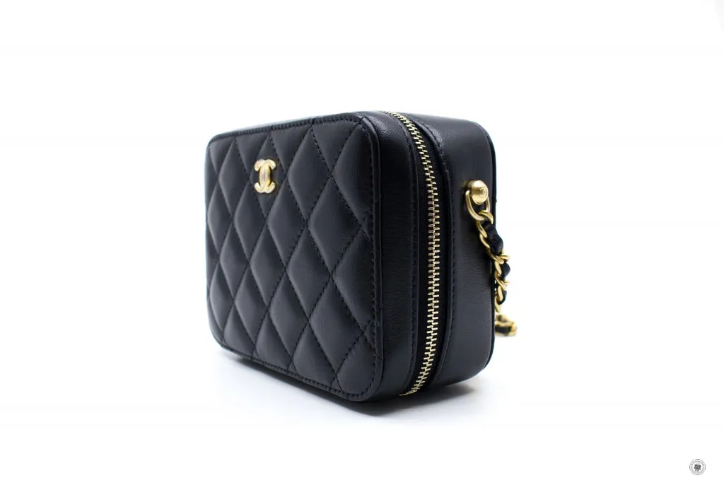 Chanel AP2463B02916 Mini Camera Case Black   94305 Lambskin Shoulder Bags Gbhw