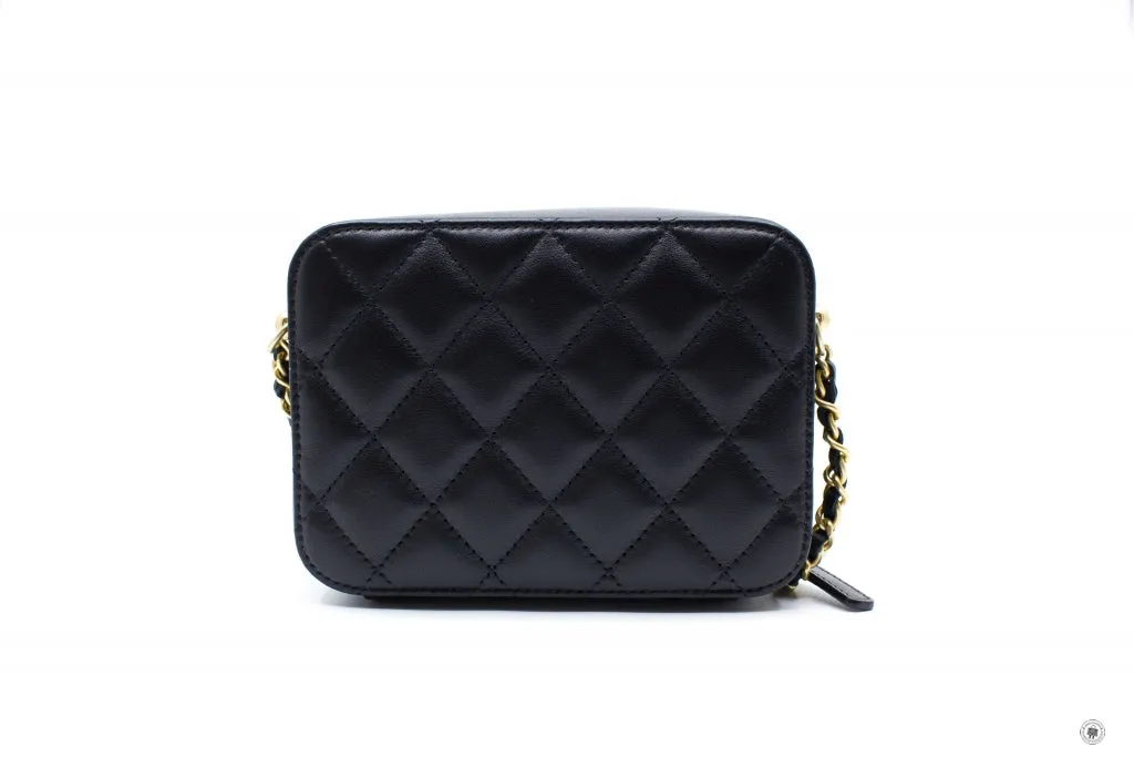 Chanel AP2463B02916 Mini Camera Case Black   94305 Lambskin Shoulder Bags Gbhw
