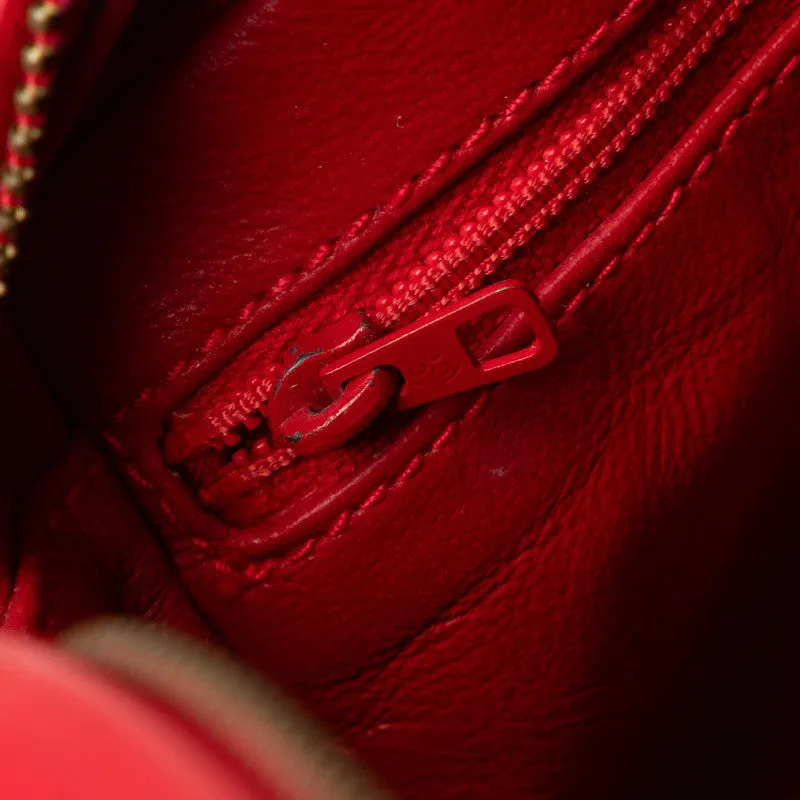 Chanel Classic Satin Camera Bag Canvas Shoulder Bag in Good condition