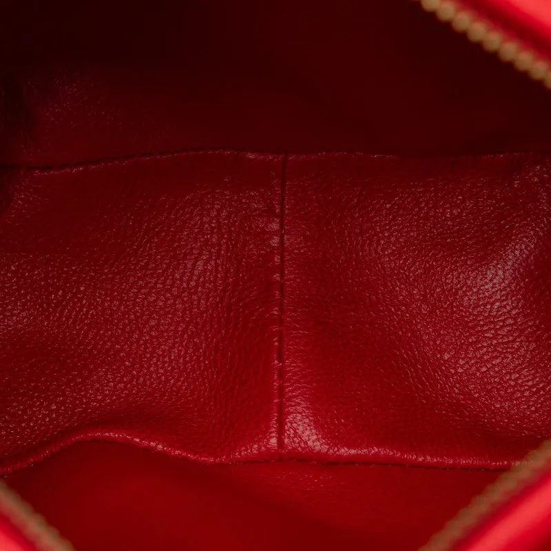 Chanel Classic Satin Camera Bag Canvas Shoulder Bag in Good condition