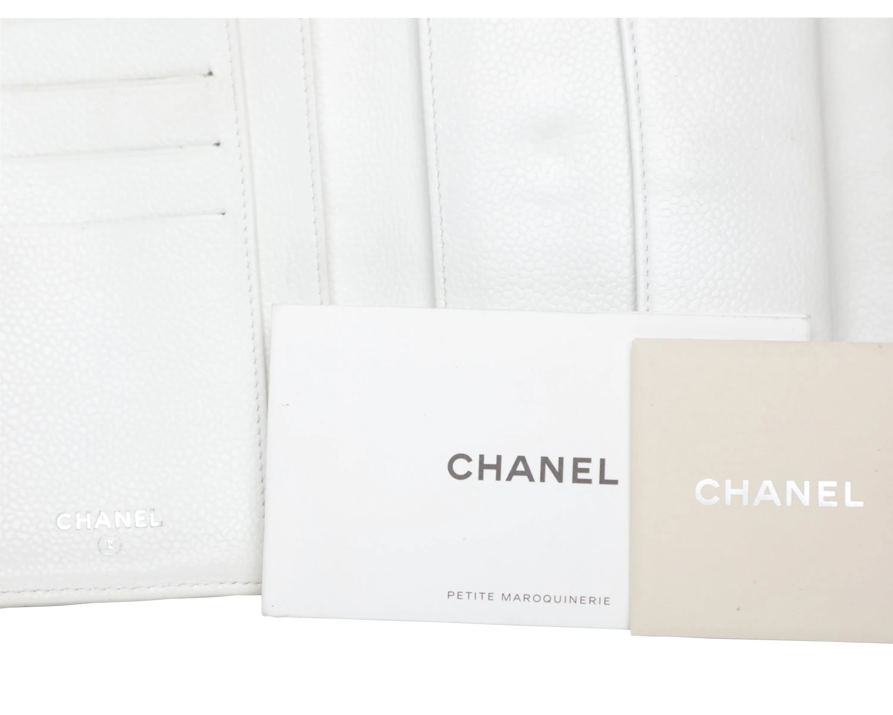 Chanel Matelasse Quilt Leather Wallet on a Chain - Milk