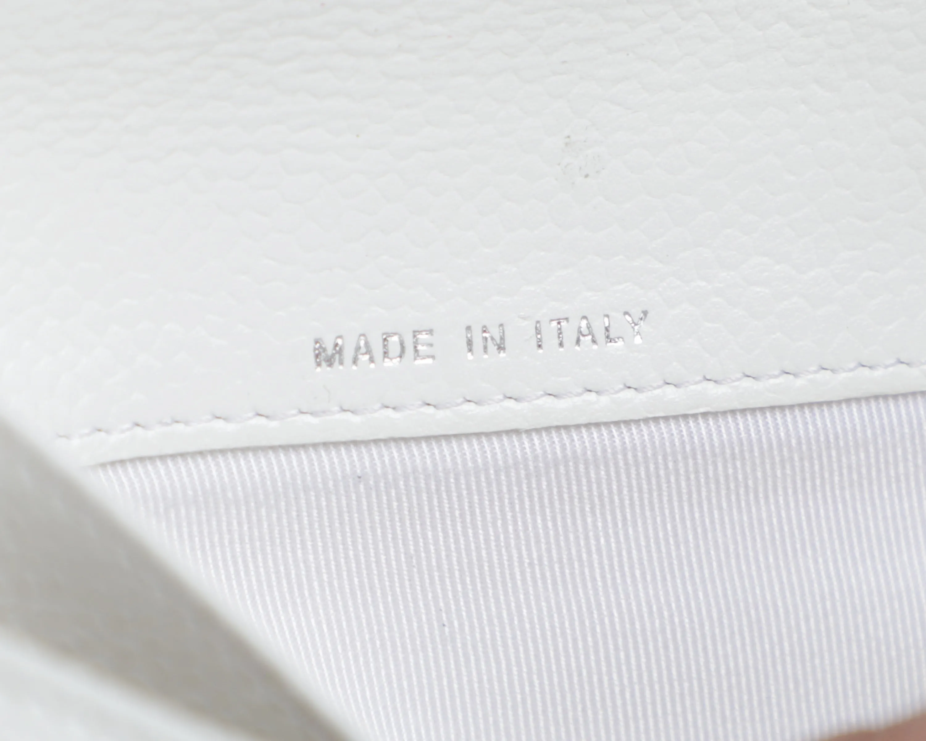 Chanel Matelasse Quilt Leather Wallet on a Chain - Milk