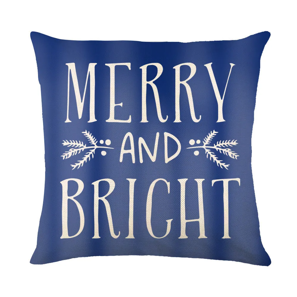 Christmas Pillow Covers Sofa Square Pillow Cases
