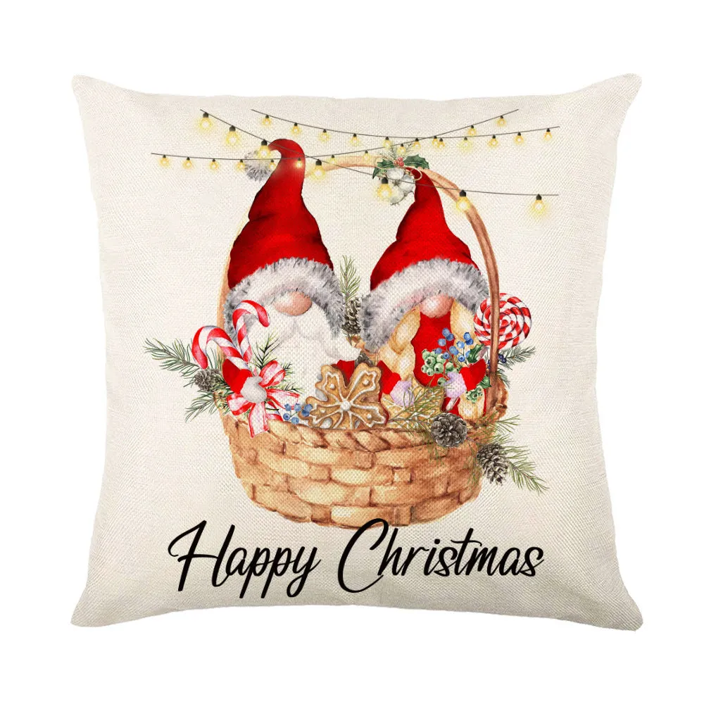 Christmas Pillow Covers Sofa Square Pillow Cases