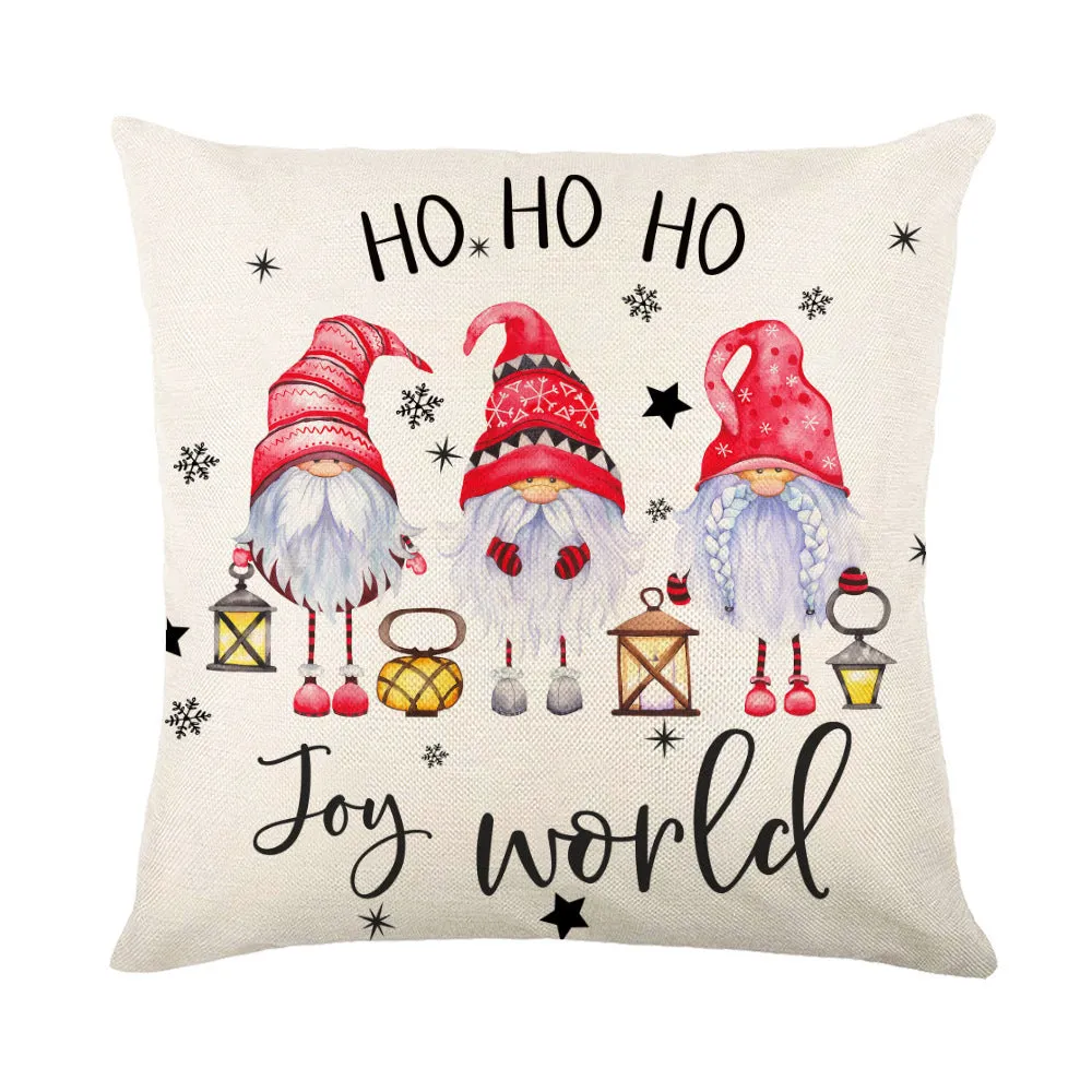 Christmas Pillow Covers Sofa Square Pillow Cases