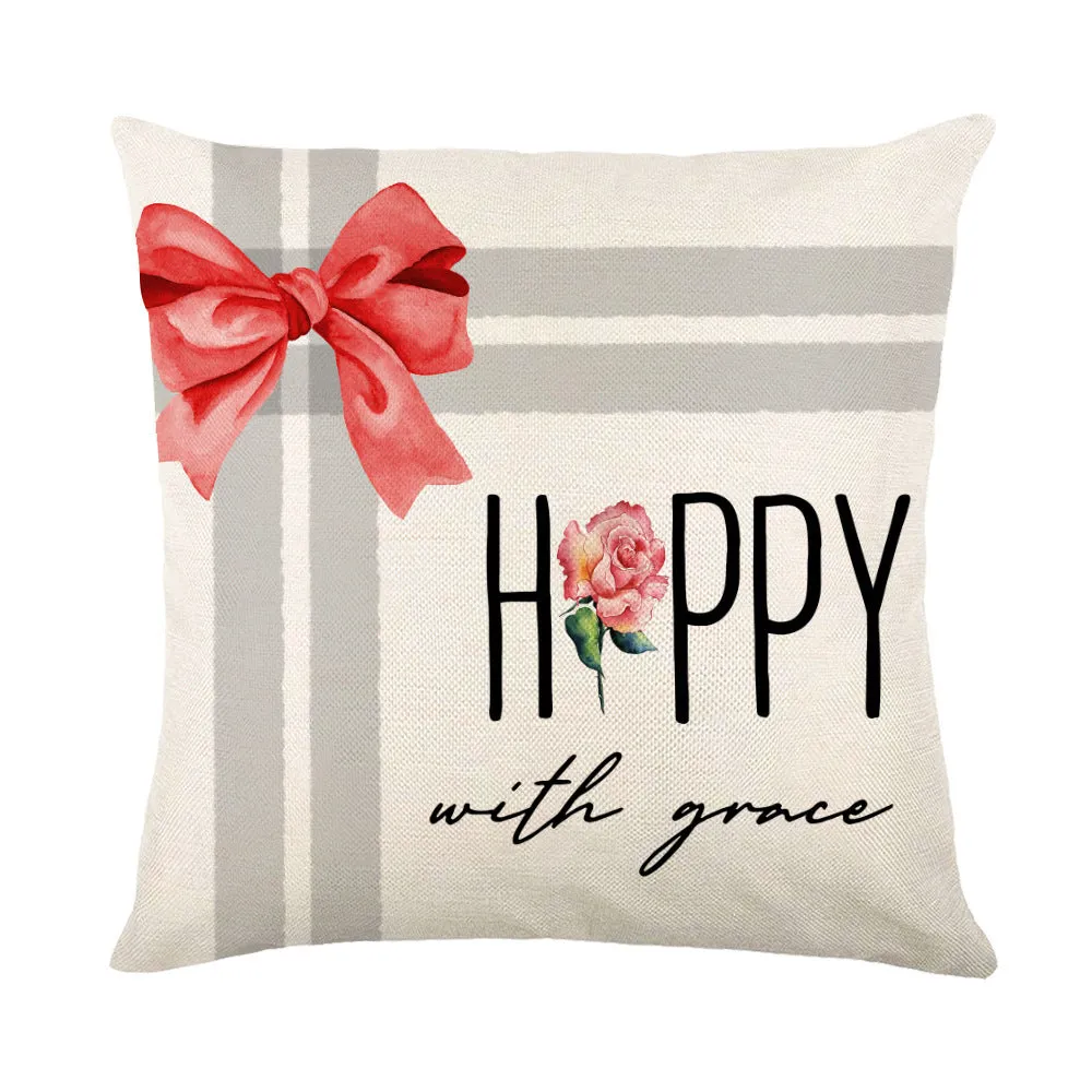 Christmas Pillow Covers Sofa Square Pillow Cases