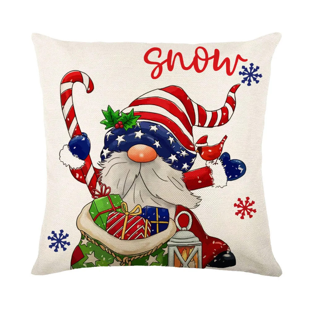 Christmas Pillow Covers Sofa Square Pillow Cases