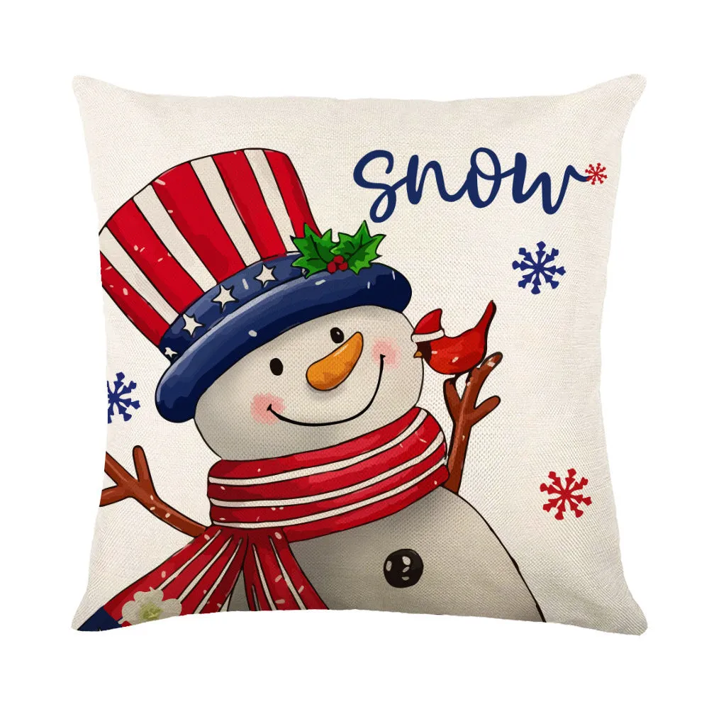 Christmas Pillow Covers Sofa Square Pillow Cases