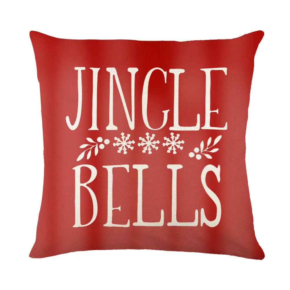 Christmas Pillow Covers Sofa Square Pillow Cases